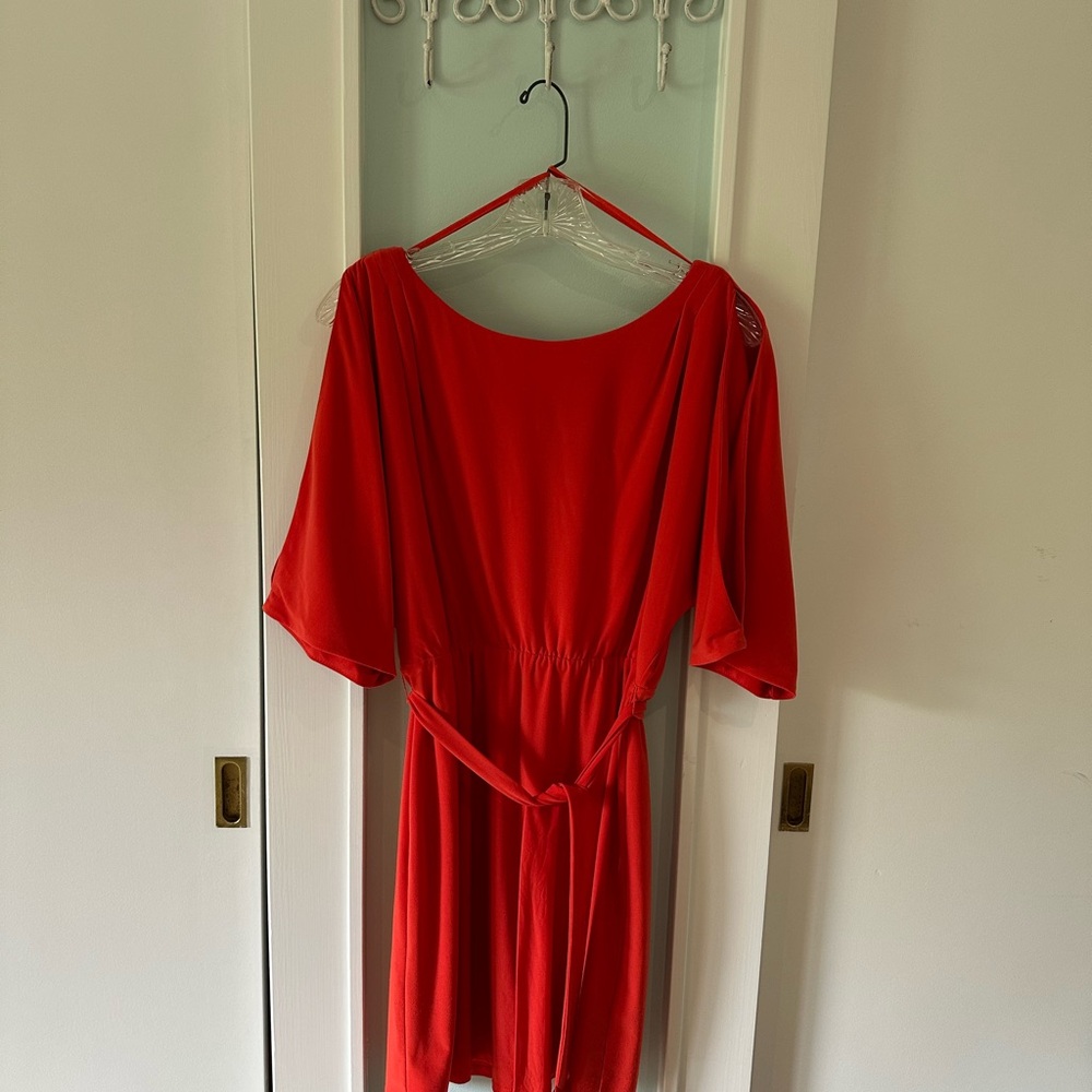 Jessica Simpson orange Midi Dress with Chic Design
